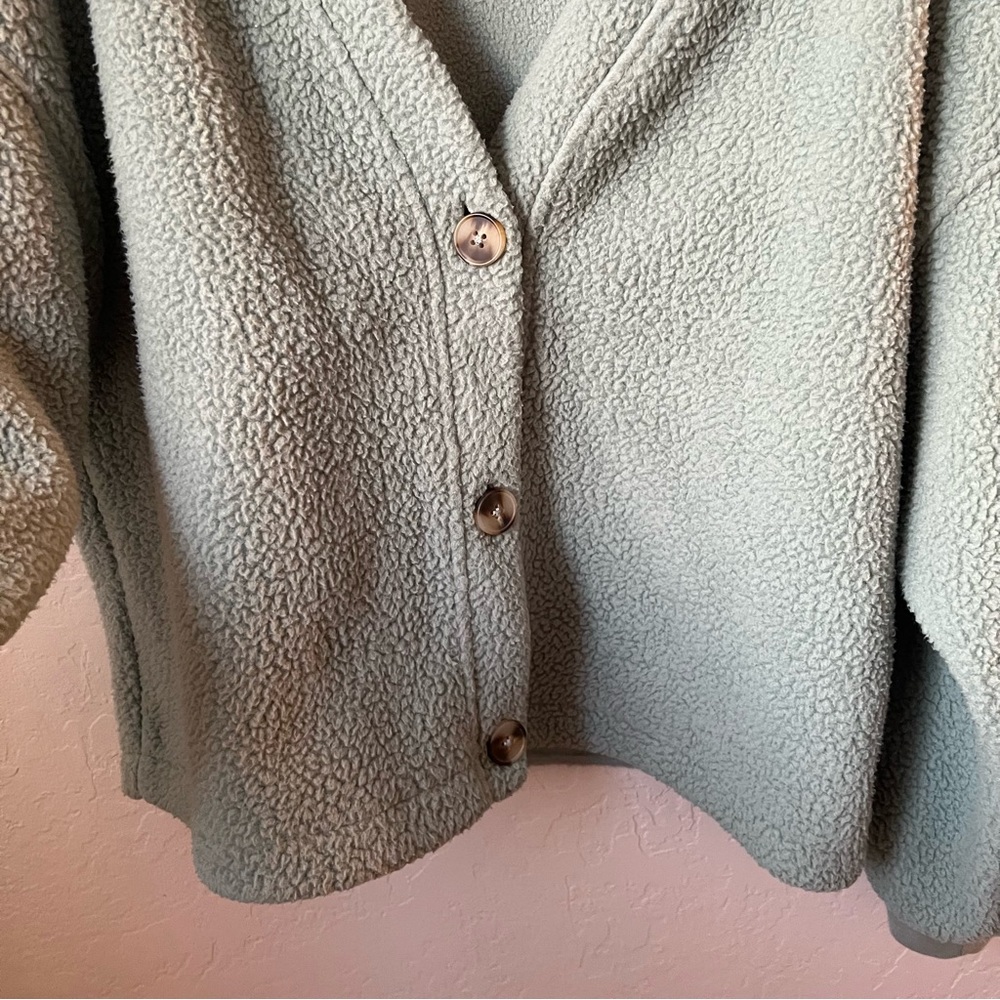 Madewell (RE)sourced Fleece Crop Cardigan - Picture 7 of 14